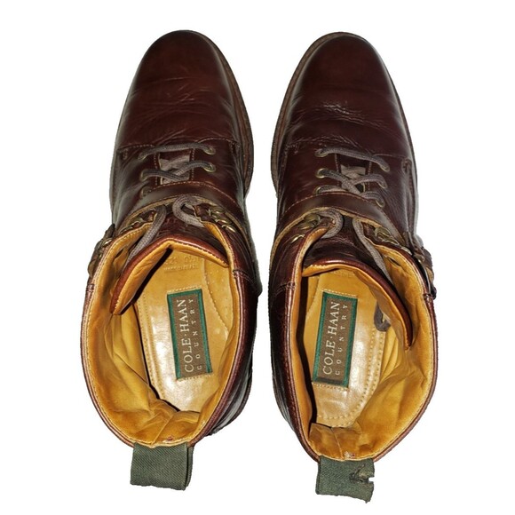 Vintage Cole Haan Country Brown Leather Chukka Ankle Boots Men\'s Size 9.5M 6321 main image 8